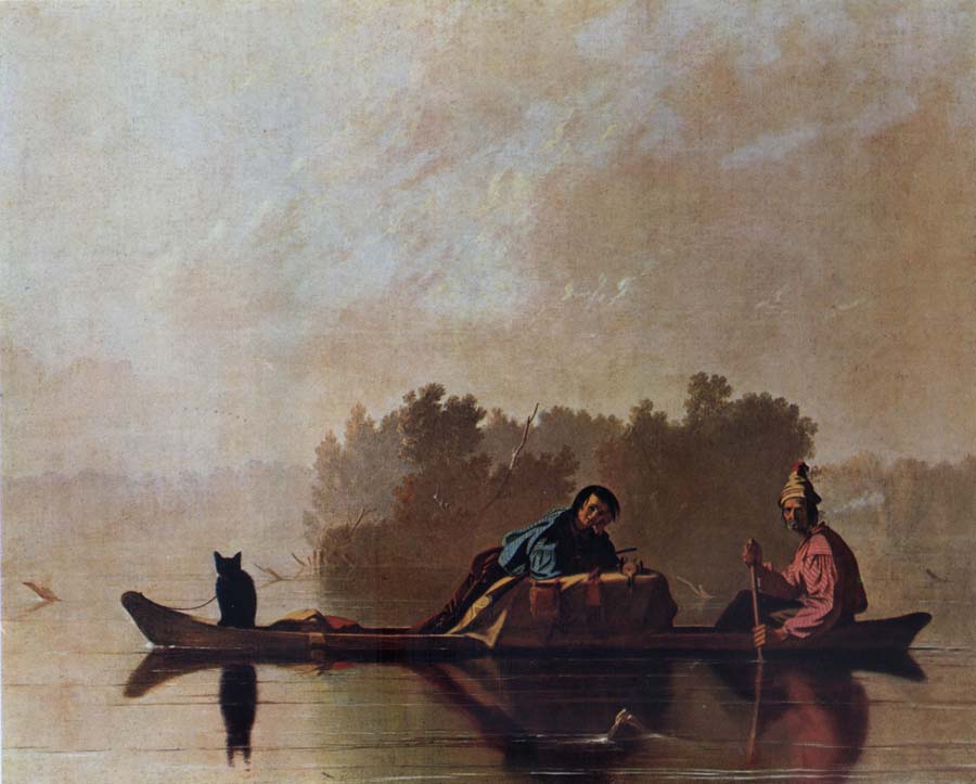 Fur Traders Descending the Missouri